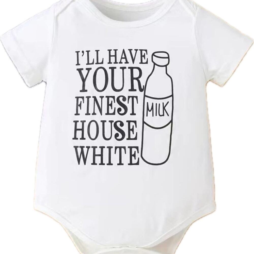 New Baby boy girl “house white” romper12-18 months